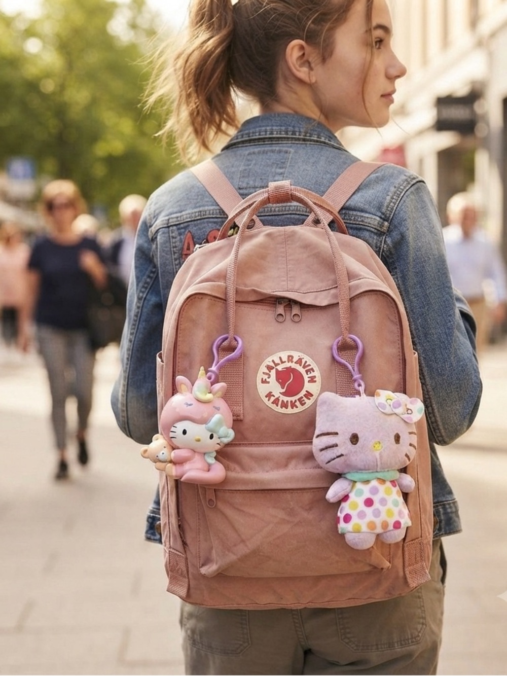 Hello Kitty Plush w/ Polka Dot Dress & Unicorn Friend Purse/accessory set